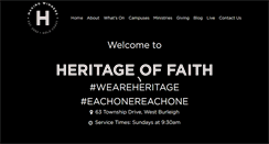 Desktop Screenshot of heritageoffaith.com.au